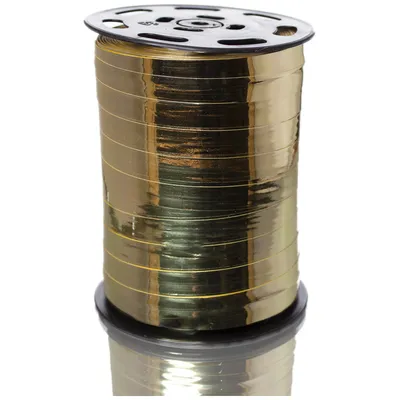 Gift Ribbon Gold Metallic